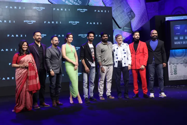 Trailer Launch of the much awaited crime thriller by Raj & DK, Farzi <strong>Present at the event</strong>: