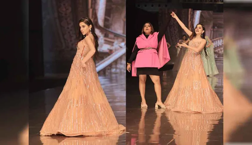 Each time Uorfi Javed is spotted in public, her outfit catches everyone’s attention. While she is admired for her bold looks, there are times when her unique outfits leave netizens completely stunned. But recently, she created havoc and gave a tremendous walk-in Indian attire. Yes, you heard that absolutely Uorfi Javed in Indian attire.