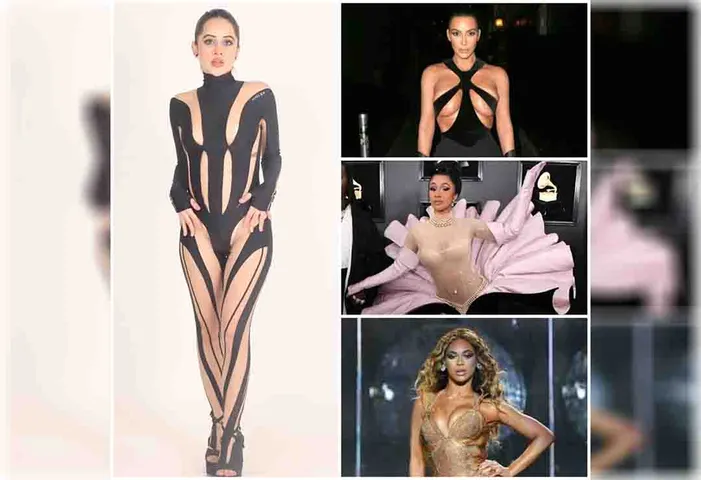 Uorfi Javed wears Beyonce , Kim Kardashian, Cardi B's favourite brand Mugler worth 2 Lakh, slays in the black outfit