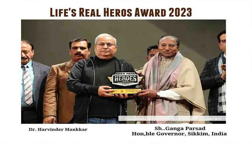 Life's Real Heroes Award 2023: Dr. Harvinder Mankad honored by Honorable Governor