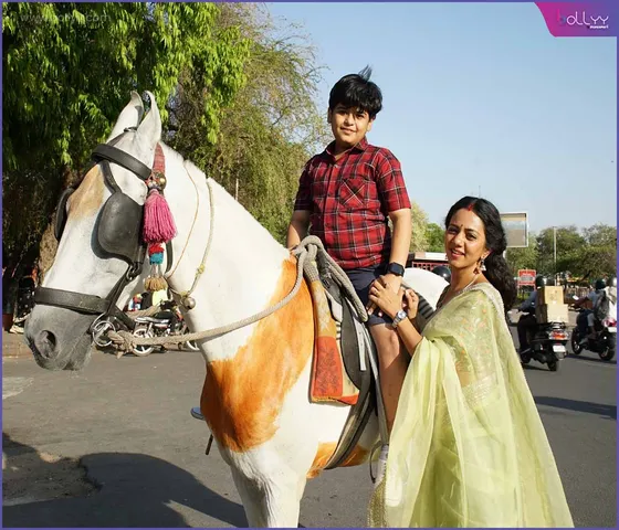 Aayudh Bhanushali and Neha Joshi (Krishna, Yashoda from Doosri Maa)