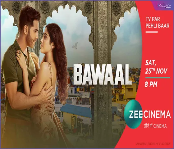 Varun Dhawan and Janhvi Kapoor's Bawaal is all set to make its World Television premiere on Zee Cinema!