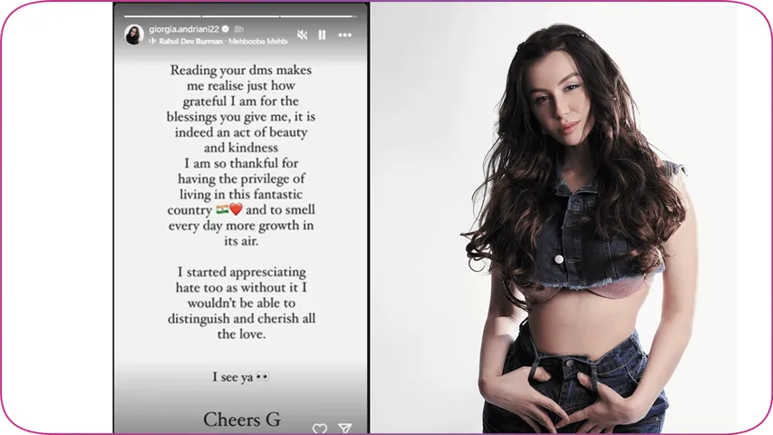 Giorgia Andriani Celebrates 6 Years in India with Heartfelt Thanks