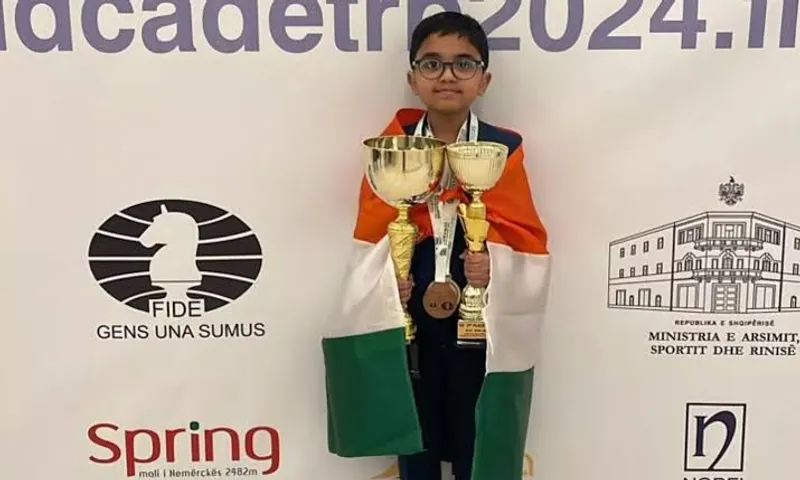 Divith Reddy becomes World Champion in U8 World Cadets Chess Championship