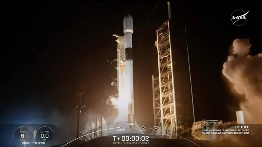 Two Private lunar landers launch aboard SpaceX Falcon 9 for moon missions