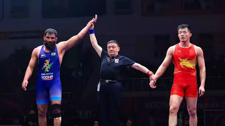Asian Wrestling Championship: Sunil Kumar wins bronze medal in 87 Kg Greco Roman Category