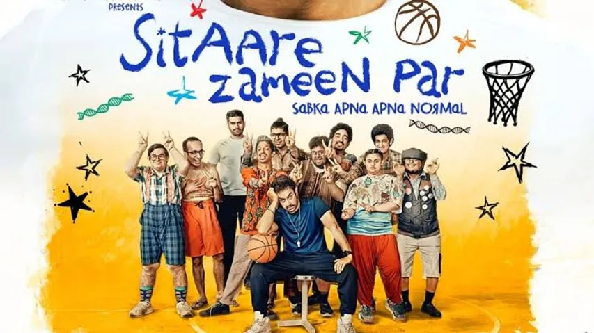 Sitaare Zameen Par first poster out; Aamir Khan returns with an uplifting tale