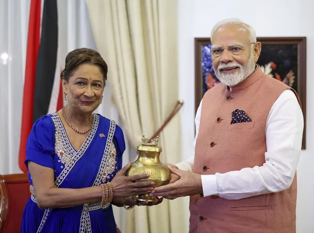 PM Modi gift to PM of Trinidad & Tobago