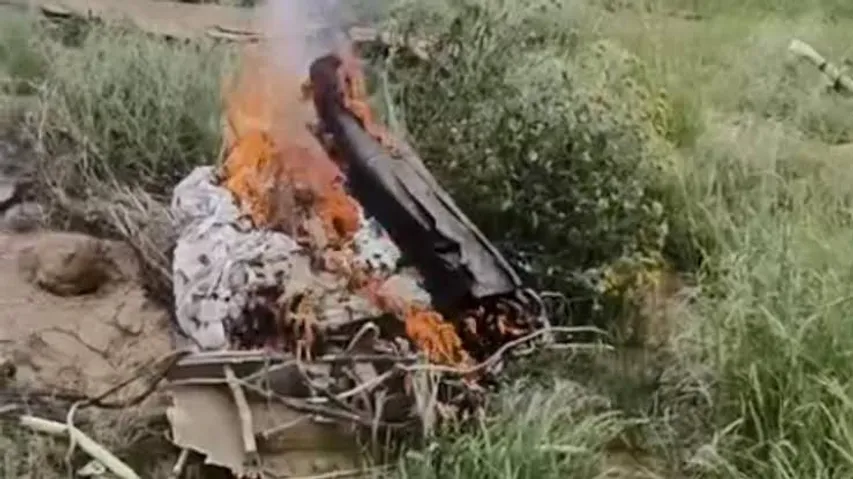 Indian Air Force fighter jet crashes in Rajasthan's Churu
