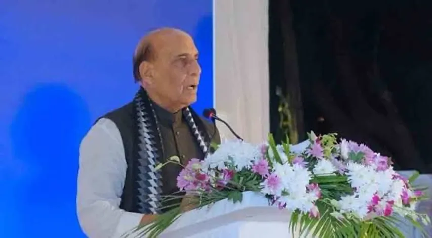 Minister Rajnath Singh Commissions ICG’s first Indigenously Designed & Built Pollution Control Vessel Samudra Pratap in Goa