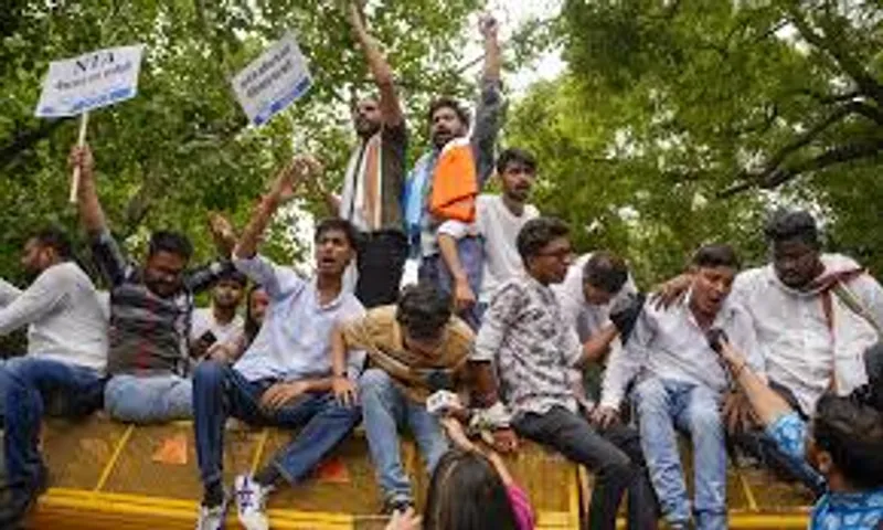 NEET-UG row: Over 2 dozen students detained during march to Parliament 