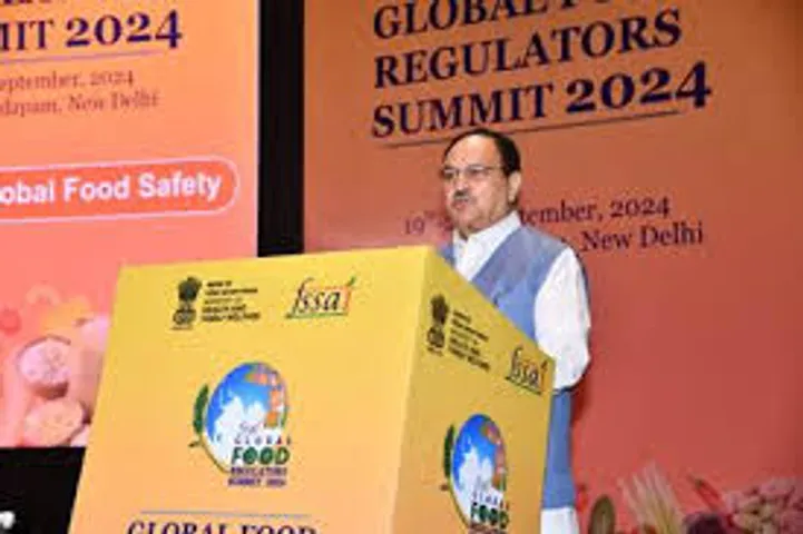 JP Nadda addressed the inaugural session of FSSAI Global Food Regulators Summit 2024