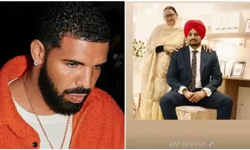 Drake shares pic of Sidhu Moose Wala as he offers condolences at his death