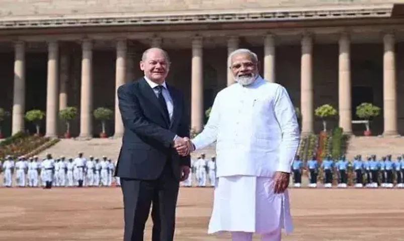 PM Modi & German Chancellor Olaf Scholz hold talks in New Delhi