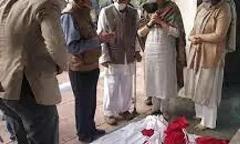 Gen Bipin Rawat's daughters collect ashes, to immerse them in Haridwar