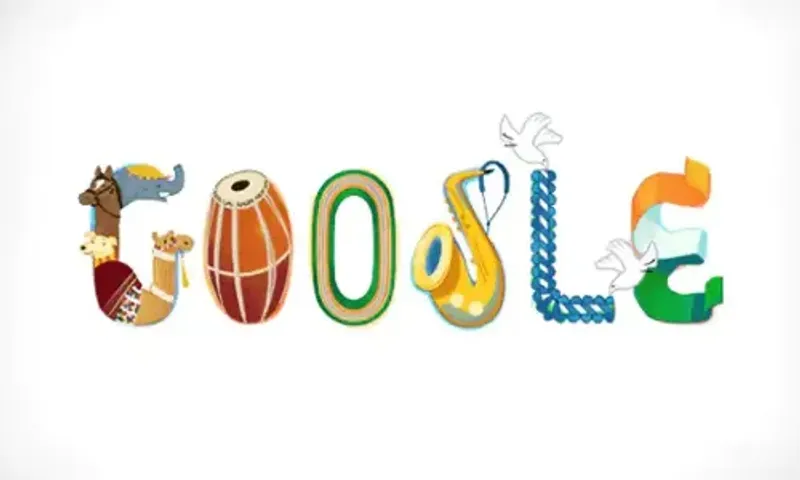 Google created a special 'parade' doodle to commemorate India's 73rd Republic Day