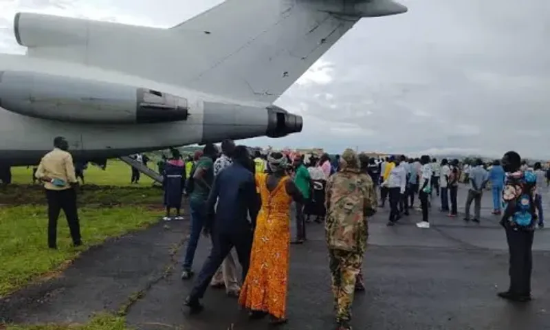 Boeing Aircraft evacuating 300 refugees overshoots runway in Sudan