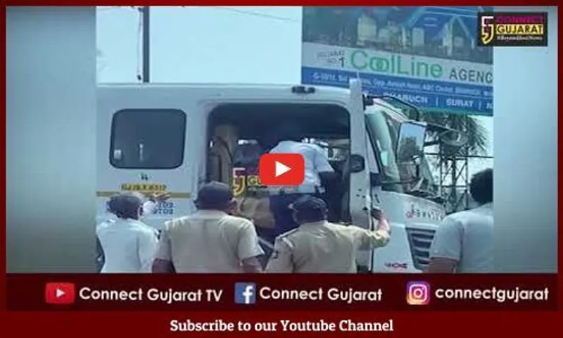 Bharuch: Traffic brigade personnel assault a truck driver, video goes viral