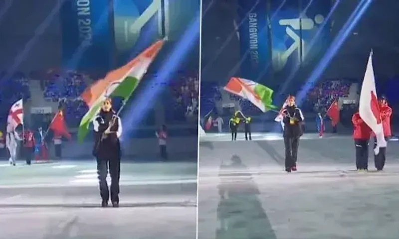 Union Minister Anurag Thakur lauds Sahil Thakur on becoming flag bearer at 4th edition of Winter Youth Olympics in Gangwon, Korea