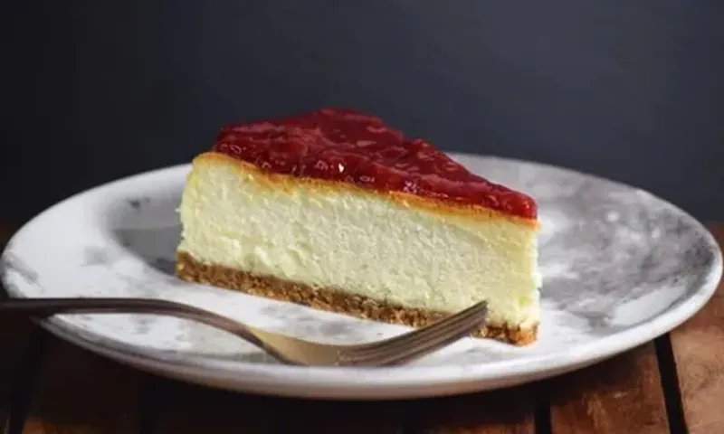This strawberry and basil cheesecake will help you forget about your Tuesday blues