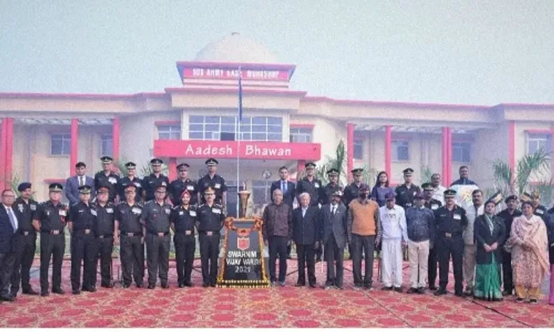 Swarnim Vijay Mashal received by ARMY BASE WKSP at Prayagraj