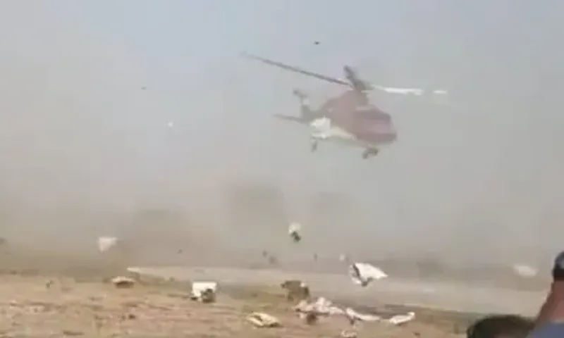 Helicopter carrying BS Yediyurappa forced to abort landing due to garbage on helipad