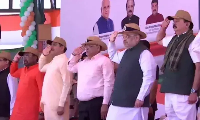 Union minister Amit Shah inaugurates Indo-Pak border viewing point in Gujarat's Nadabet