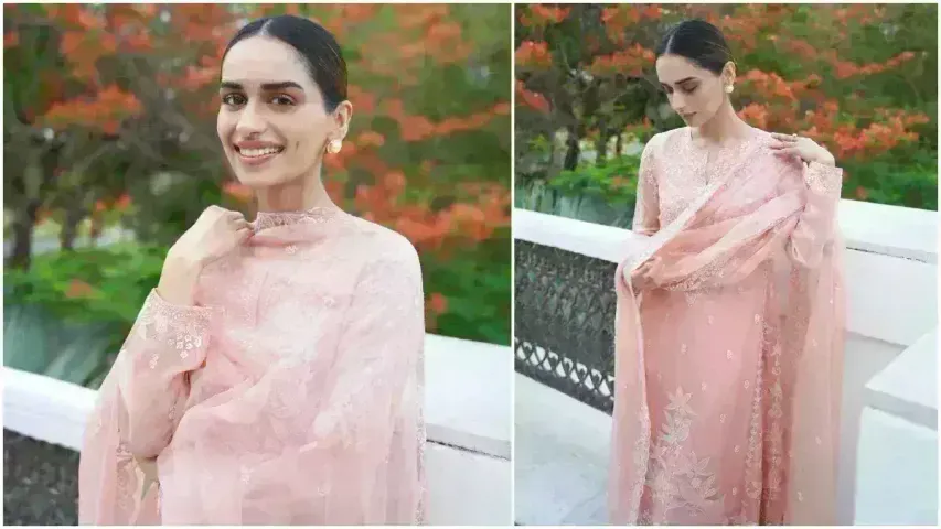 Manushi Chhillar in Rs 85k pink kurta set is the ethnic fashion inspiration you need