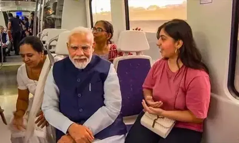 PM Modi inaugurates Delhi metro airport express line extension