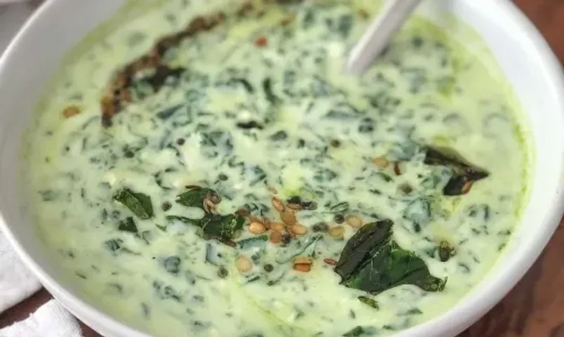 A perfect green pair for your biryani, Cumber- Spinach Raita