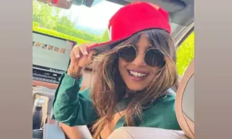 Priyanka Chopra tries to revive 'side cap' fashion trend