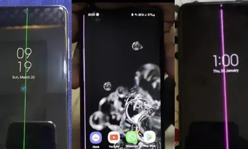 Samsung Galaxy S20+ display suddenly starts showing vertical lines, Some users in India complain