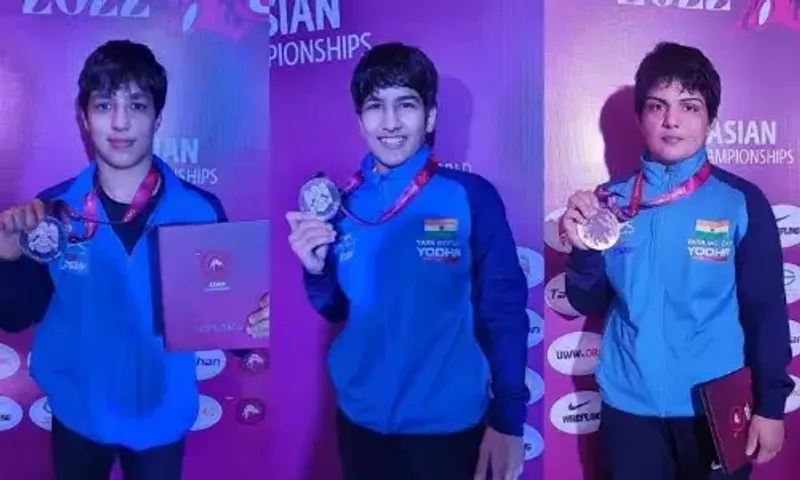 India's Antim Pangal clinches silver at Asian Wrestling Championships in Astana, Kazakhstan