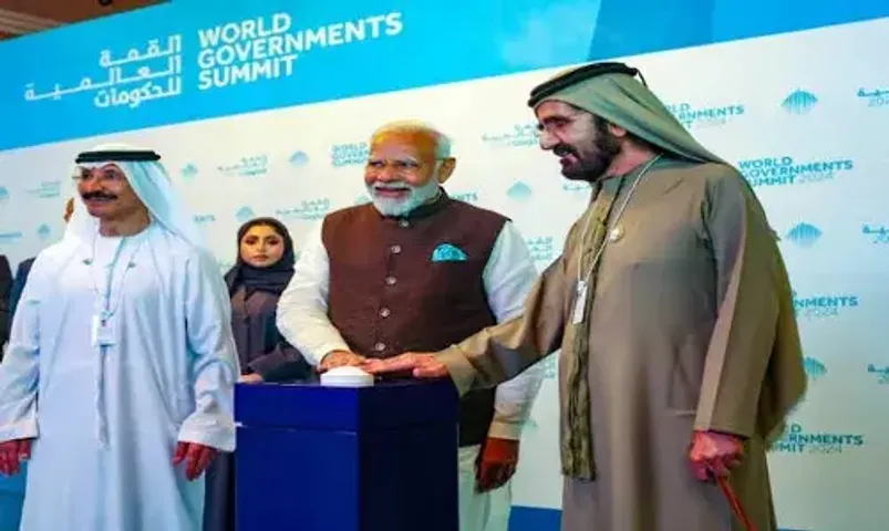 PM Modi hold talks with Sheikh Mohammed bin Rashid Al Makthoum, Vice President, PM and Defence Minister of UAE in Dubai