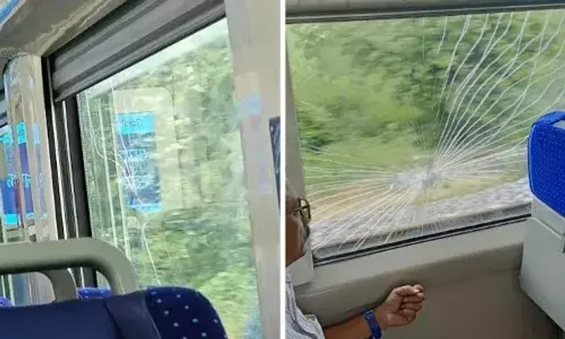 Vande Bharat damaged in stone pelting near Ayodhya after train mows down goats