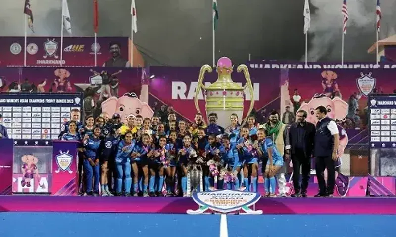 In Hockey, India lifts Women’s Asian Champions Trophy title after thumping win over Japan in Ranchi