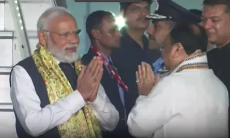 Prime Minister Narendra Modi returns to New Delhi after landmark visit to US and Egypt