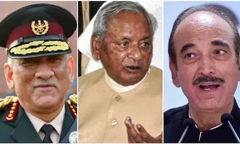Padma recipients include late CDS Bipin Rawat, Kalyan Singh, and Ghulam Nabi Azad