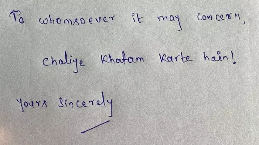YouTube India's 'Nice Resignation Letter' wins approval of Twitter users