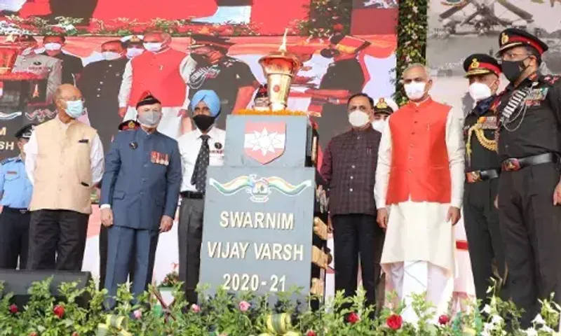 Swarnim Vijay Varsh Victory flame at Sabarmati riverfront