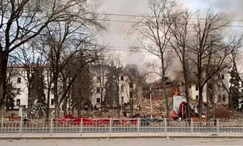 Russia-Ukraine war: Hundreds feared trapped in Ukraine theatre hit by airstrike
