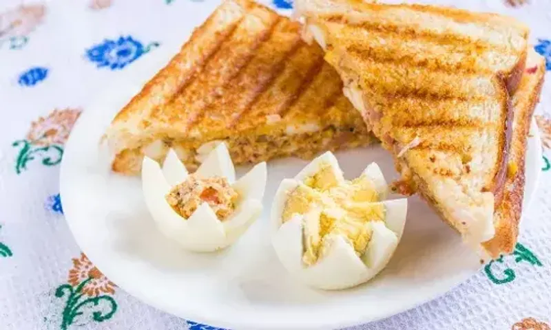 Egg mayo sandwich- surely a time saver in the busy mornings.