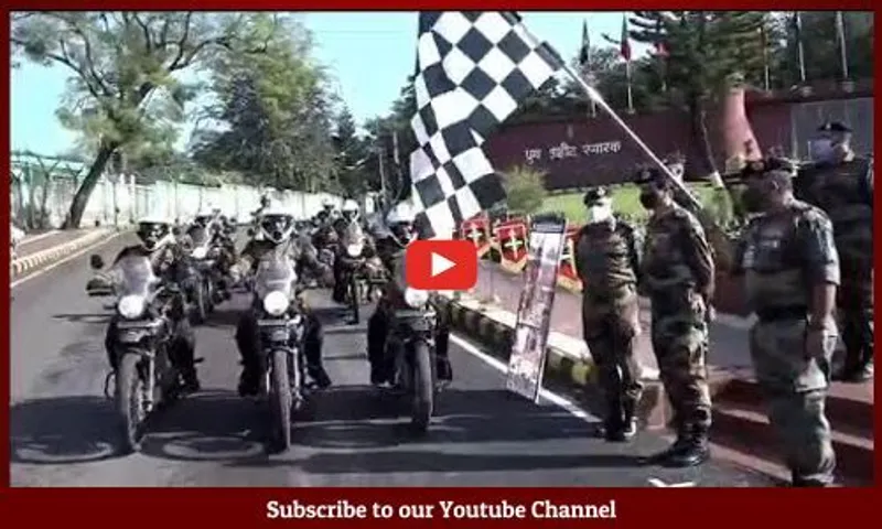World record holder Army Service Corps 'Tornadoes' motorcycle expedition flagged off from Udhampur