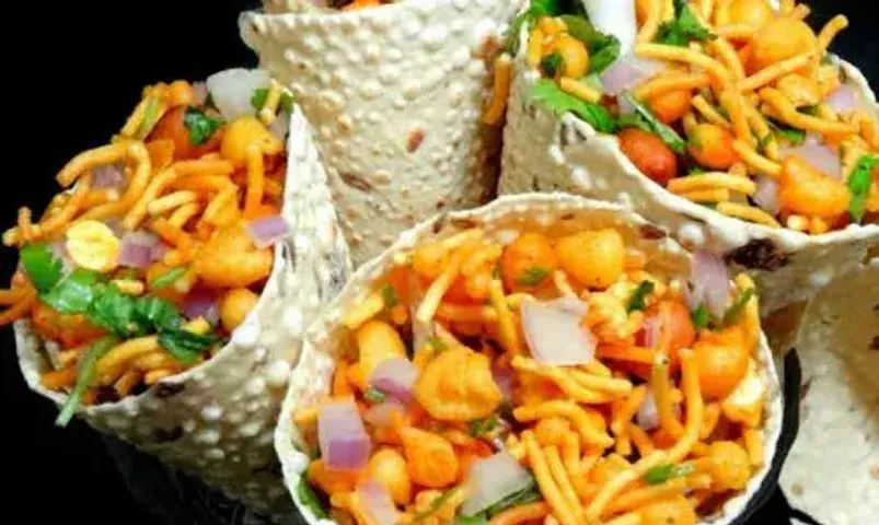 Papad Cone Chaat Recipe