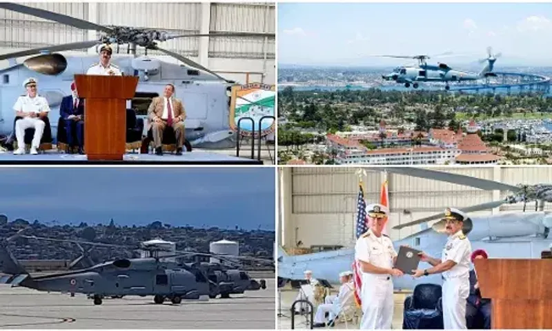 Indian Navy accepts first batch of two MH-60R Multi Role Helicopters