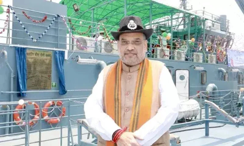 HM Amit Shah inaugurates BSF's floating border outposts at Hingalganj in West Bengal