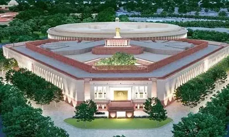 PM Modi dedicates newly constructed Parliament building to Nation
