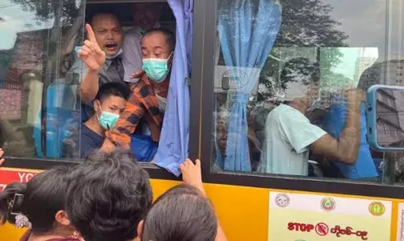 Pardon frees more than 2,100 Myanmar political prisoners
