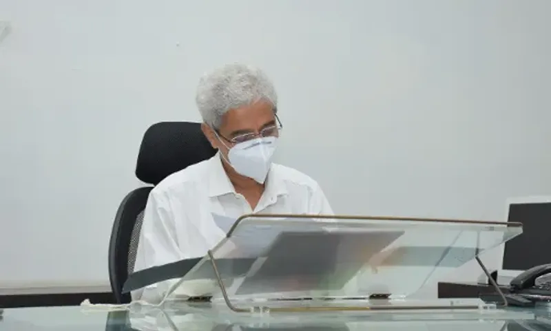Newly appointed Vadodara District Collector RB Barad took charge