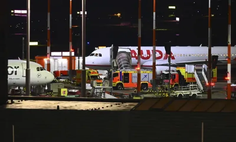 German airport closed after armed man breaches security with his car